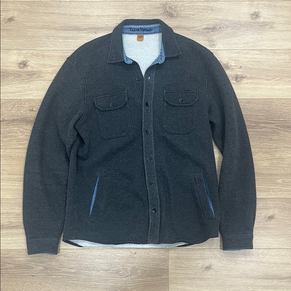 Tailor Vintage Men's Charcoal Shirt Jacket